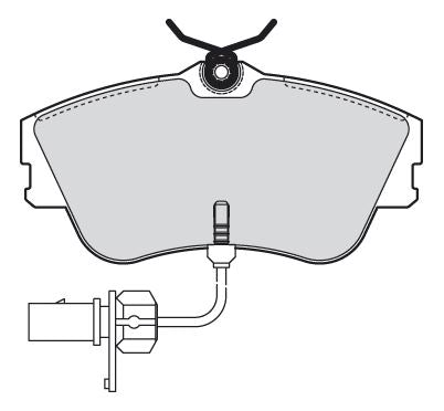 Volkswagen Transporter Front Brake Pad Set, Valeo OEM, OEM 701698151E, MPN 301622