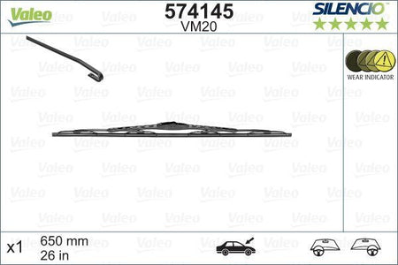 Valeo Front Wiper Blade for Kia, Nissan & more, OEM quality, OEM 1729847 - View 7