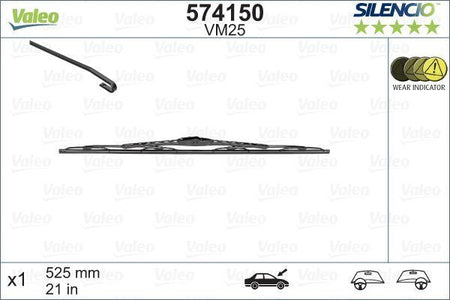 Valeo Front Wiper Blade for Honda, Jaguar & more, OEM quality, OEM 642305 - View 2