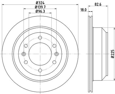 Hella Brake Disc for Dodge & Hyundai, OEM quality, OEM 584114H300 - View 4