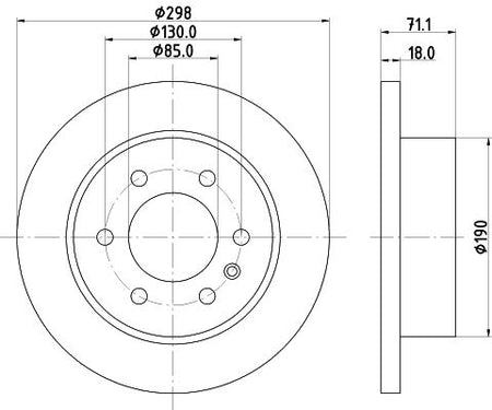 Hella Brake Disc for Freightliner & Mercedes-Benz, OEM quality, OEM 9104230200 - View 3