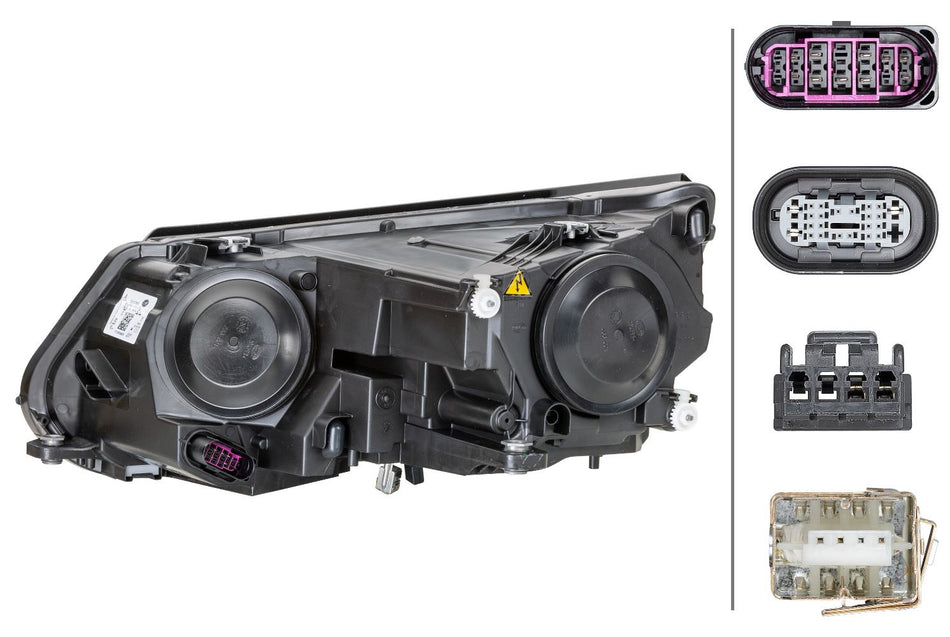 Volkswagen Tiguan Right Headlight | Hella OEM 5N1 941 754 - View 2