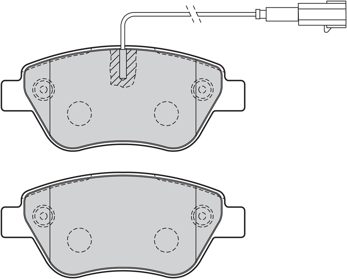 Valeo Front Brake Pad Set for Fiat, Peugeot & more, OEM quality, OEM 77364874, MPN 301051
