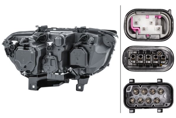 BMW 7 Series Left Headlight | Hella OEM 6 917 115, MPN 1EL 158 075-011 - View 2