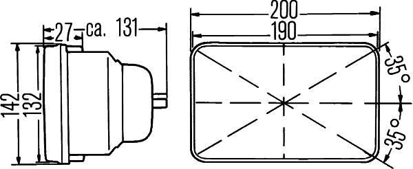 Hella Headlight for Nissan, Honda & more, OEM quality, OEM 90020856C - View 4