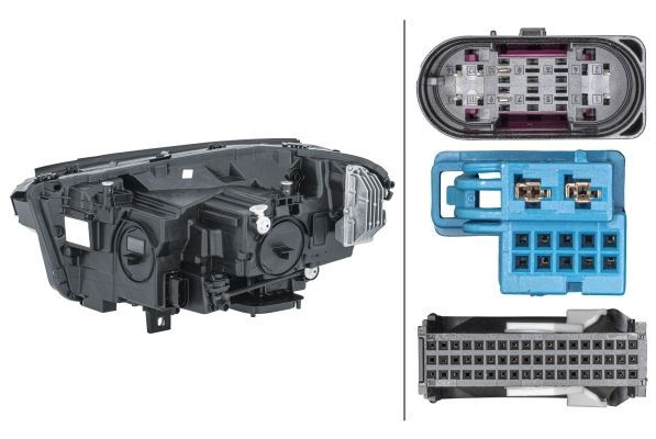 Mercedes-Benz GLA Right Headlight, Hella OEM, OEM A2479067201 - View 3