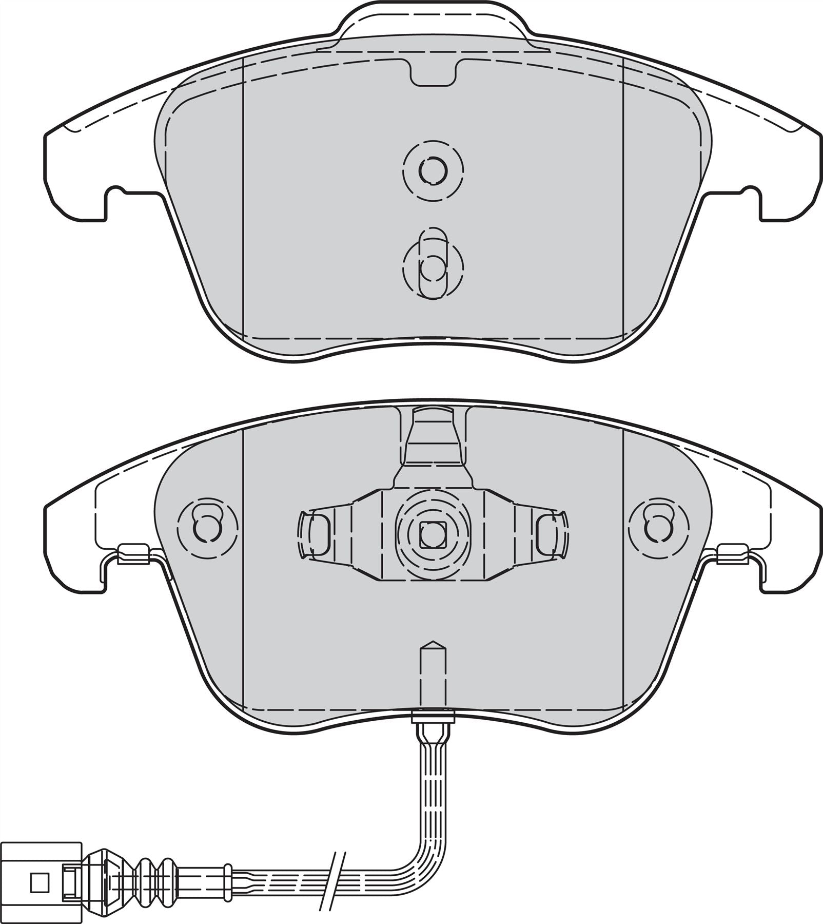 Valeo Front Brake Pad Set for Volkswagen, Audi & more, OEM quality, OEM 5N0698151, MPN 302261