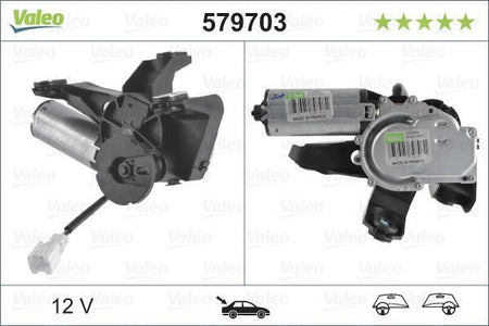 Citroen C5 Rear Wiper Motor, Valeo OEM, OEM 6405K1 - View 3
