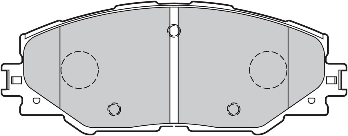 Valeo Front Brake Pad Set for Toyota, OEM quality, OEM 04465-02170, MPN 301078