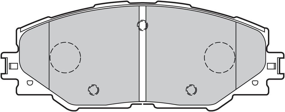 Valeo Front Brake Pad Set for Toyota, OEM quality, OEM 04465-02170, MPN 301078