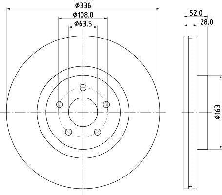 Hella Brake Disc for FORD & Ford Australia, OEM quality, OEM 1569253 - View 2