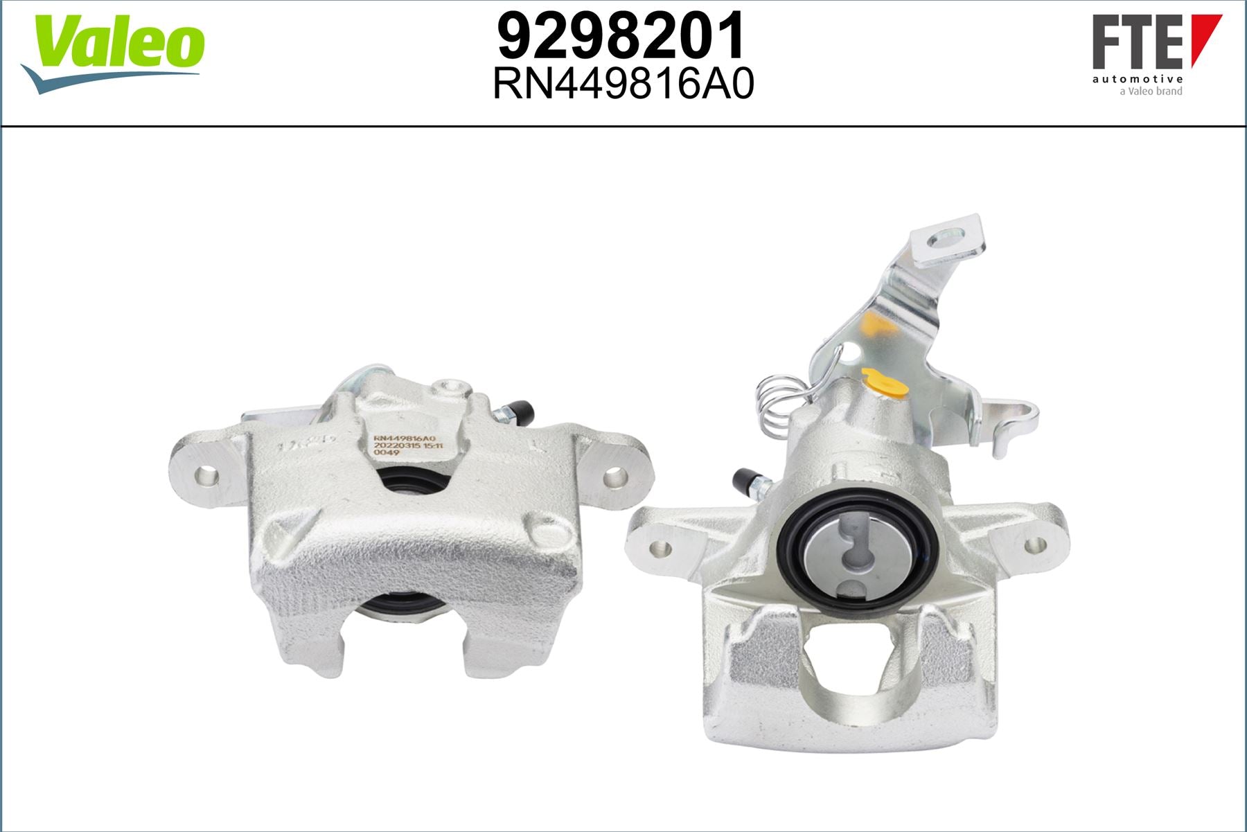 Valeo Right Brake Caliper Right for Vauxhall, Renault & more, OEM quality, OEM 4400100QAA, MPN 9298201