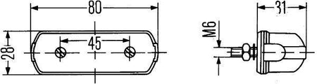 Hella Number Plate Light for Volkswagen, OEM quality, OEM 0250820-8 - View 4