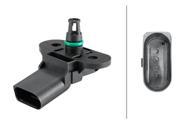 Hella Boost Pressure Sensor for Audi, Volkswagen & more, OEM quality, OEM 03C 906 051 F, MPN 6PP 358 152-221