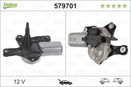Vauxhall Zafira Rear Wiper Motor, Valeo OEM, OEM 1273063, MPN 579701