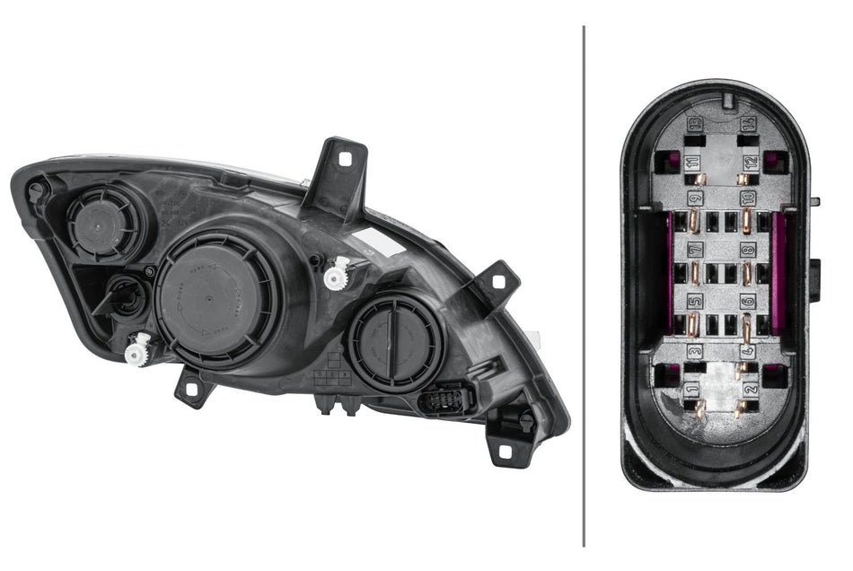 Hella Left Headlight – Mercedes-Benz | OEM 639 820 18 61