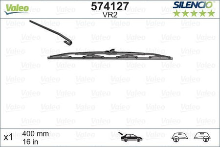 Renault Clio Rear Wiper Blade, Valeo OEM, OEM VR2 - View 5