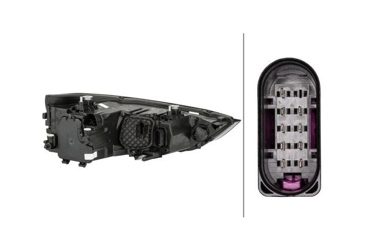 Audi A1 Left Headlight, Hella OEM, OEM 8XA941 003A - View 3