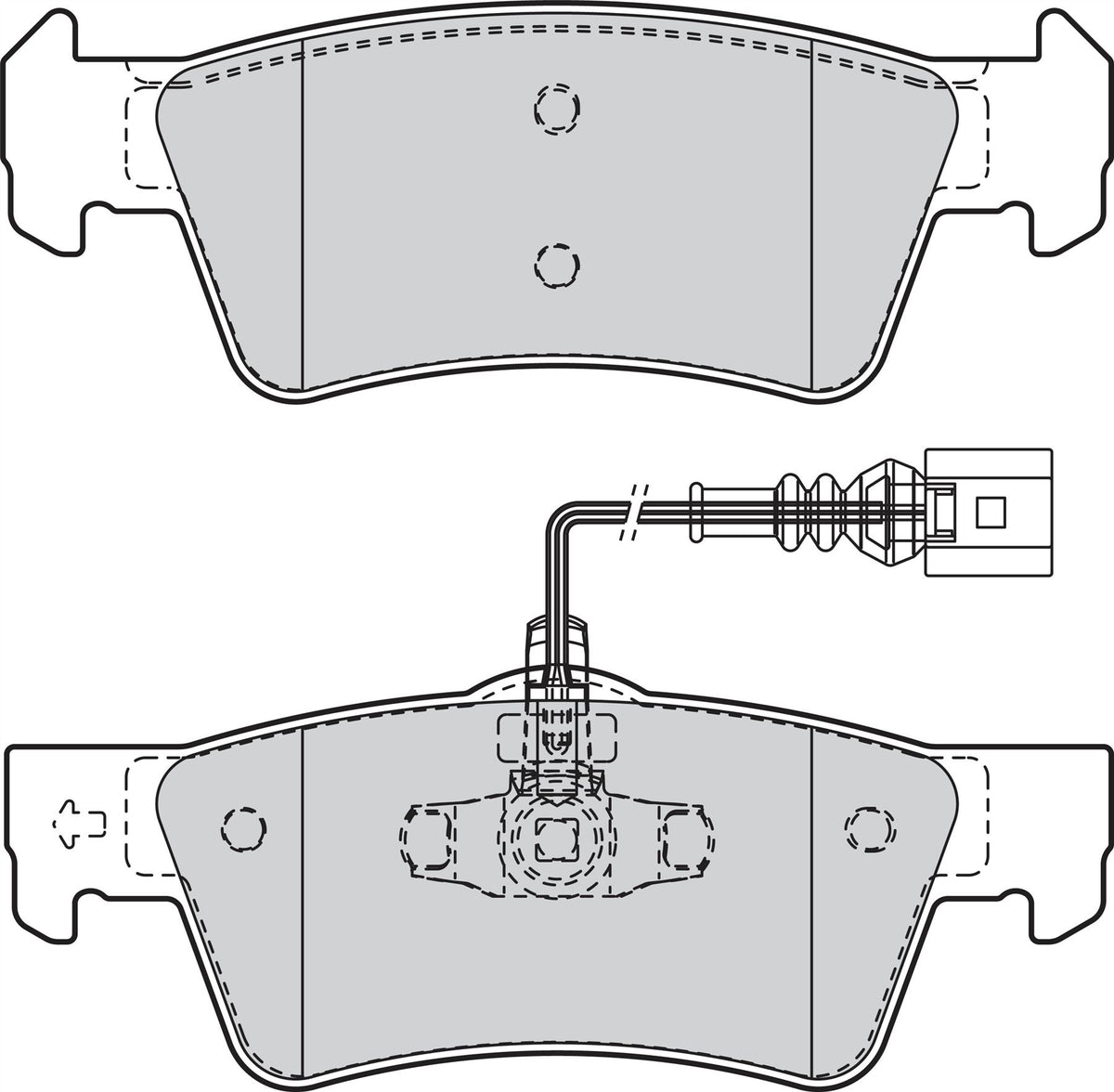Volkswagen Touareg Rear Brake Pad Set, Valeo OEM, OEM 7L6698451, MPN 302332