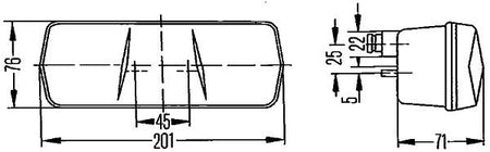 Hella Right Rear Light for Mercedes-Benz, OEM quality, OEM 230067-1 SN 8-4574 - View 3