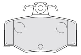 Valeo Rear Brake Pad Set for Nissan, OEM quality, OEM 44060-3F025, MPN 301057