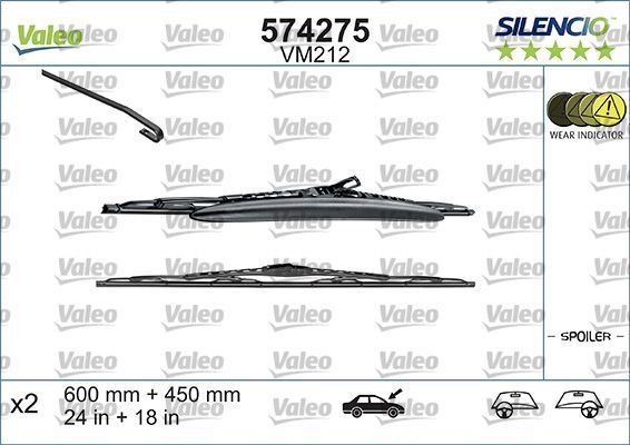 Valeo Front Wiper Blade Set for Citroen, Peugeot & more, OEM quality, OEM 1613160080 - View 6