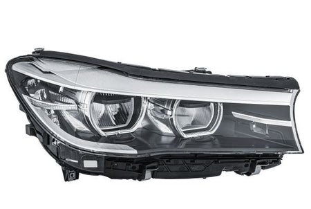 BMW 7 Series Right Headlight, Hella OEM, OEM 63117408714, MPN 1LX 354 854-081