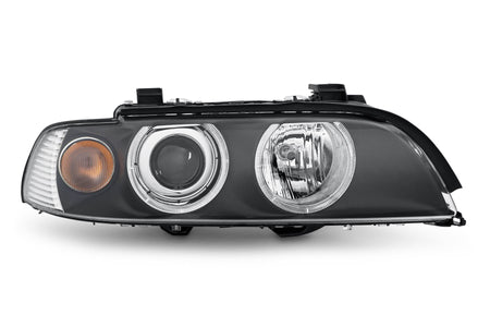 BMW 5 Series E39 Right Headlight, Hella OEM, OEM 63126902520, MPN 1LL 008 053-601