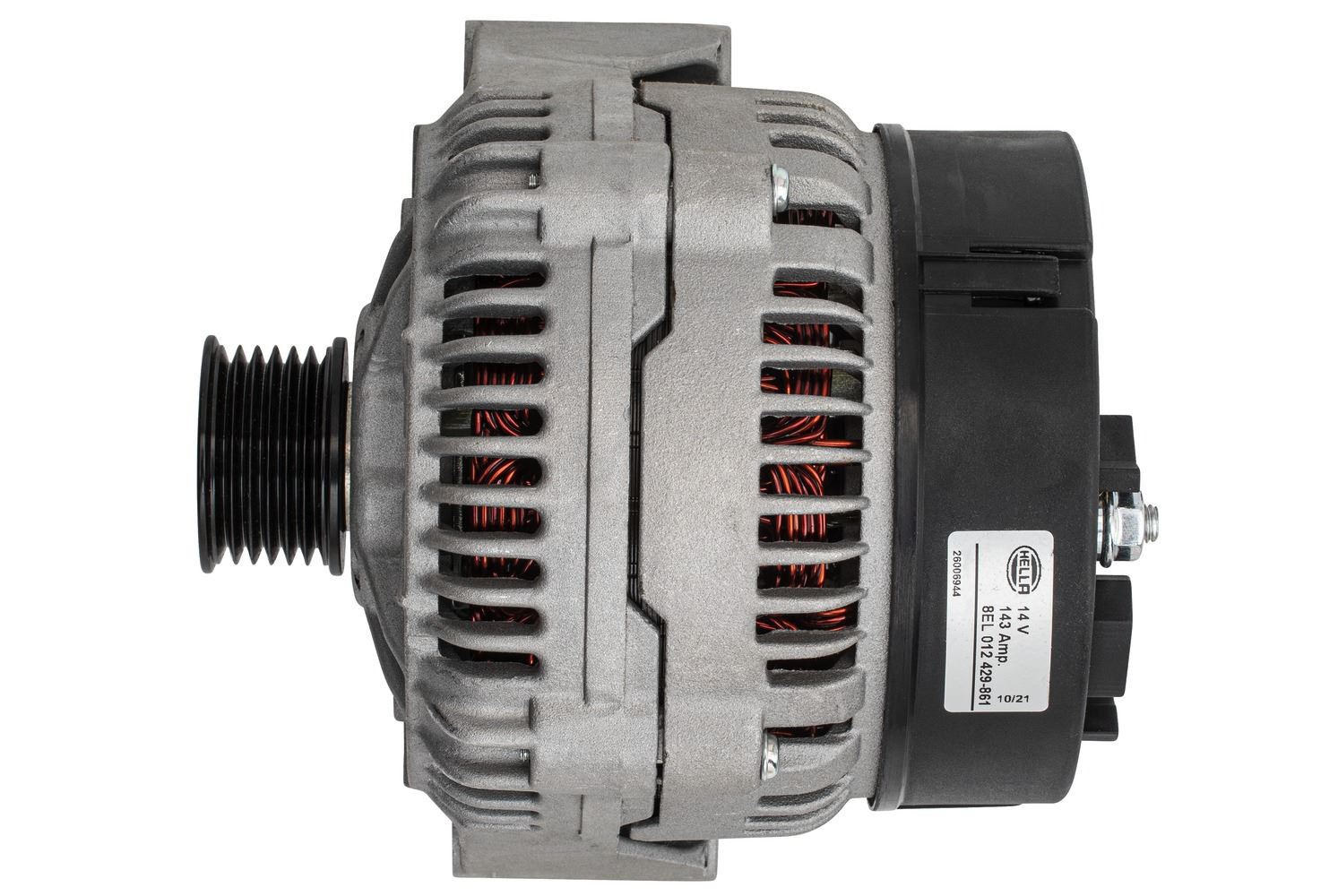 Hella Alternator for Mercedes-Benz, OEM quality, OEM 0091545602, MPN 8EL 012 429-861