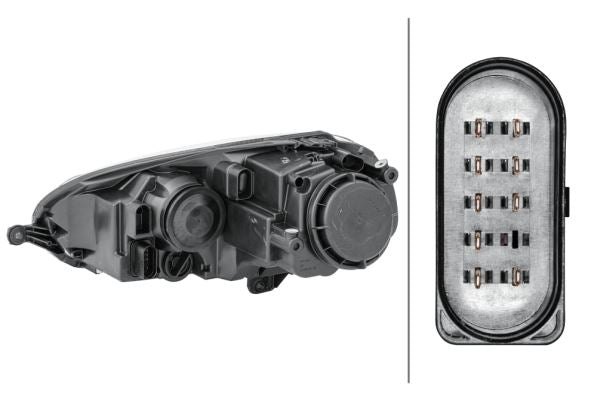 Volkswagen Golf V Right Headlight | Hella OEM 1K6 941 030 C - View 2