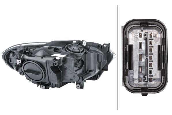 BMW 1 Series Left Headlight | Hella OEM 63 11 7 229 671 - View 2