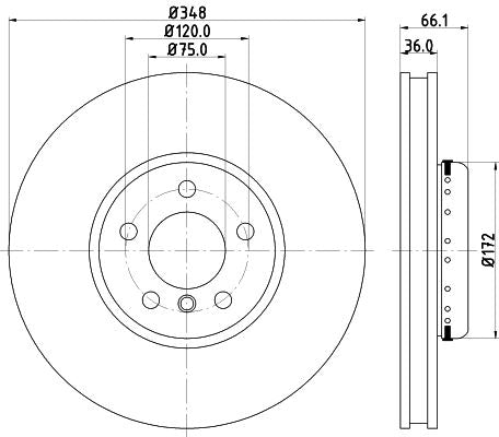 Hella Brake Disc for BMW, OEM quality, OEM 34116785669 - View 4