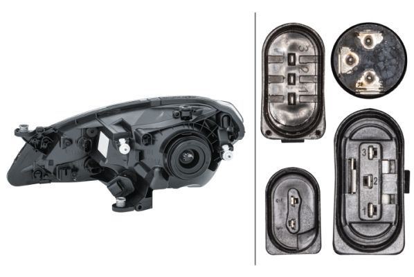 Seat Mii Right Headlight, Hella OEM, OEM 1SL941016F - View 3