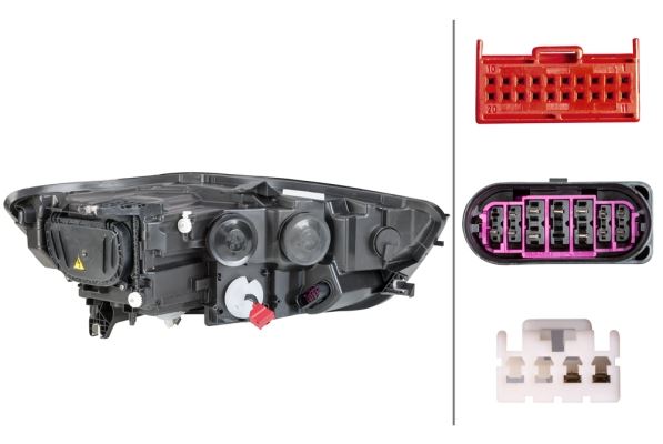 Hella Bi-Xenon LED Left Headlight – Audi | OEM 4G0 941 003 C - View 2
