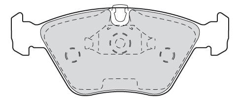 BMW 5 Series Front Brake Pad Set, Valeo OEM, OEM 34 11 1 163 387, MPN 301310