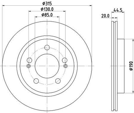 Hella Brake Disc for Ssangyong, OEM quality, OEM 4840136100 - View 4