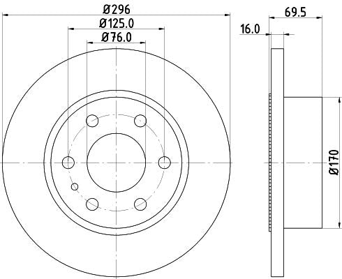 Hella Brake Disc for Iveco, OEM quality, OEM 2996027 - View 3