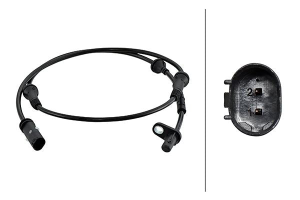 BMW X4 (G02, F98) ABS Wheel Speed Sensor, Hella OEM, OEM 34526869292, MPN 6PU 230 048-181