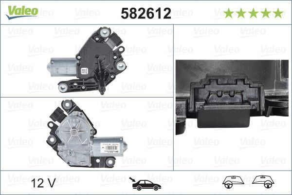 Mercedes-Benz B-Class Rear Wiper Motor, Valeo OEM, OEM 2469061701, MPN 582612