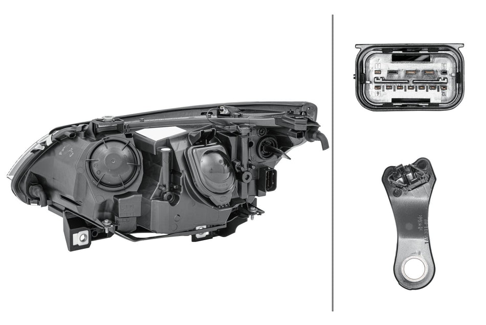 Hella Right Headlight – BMW | OEM 63 12 7 177 728, MPN 1EL 009 449-021 - View 2