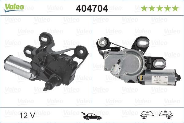 Valeo Rear Wiper Motor for Mercedes-Benz, OEM quality, OEM A6398200408, MPN 404704