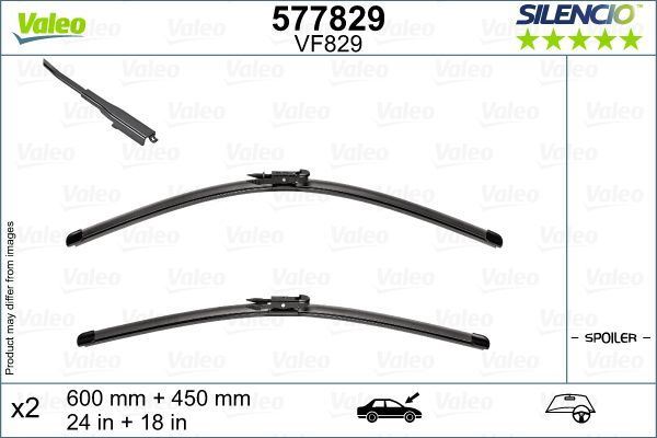Valeo Front Wiper Blade Set for Alpina & BMW, OEM quality, OEM 61612349871 - View 5