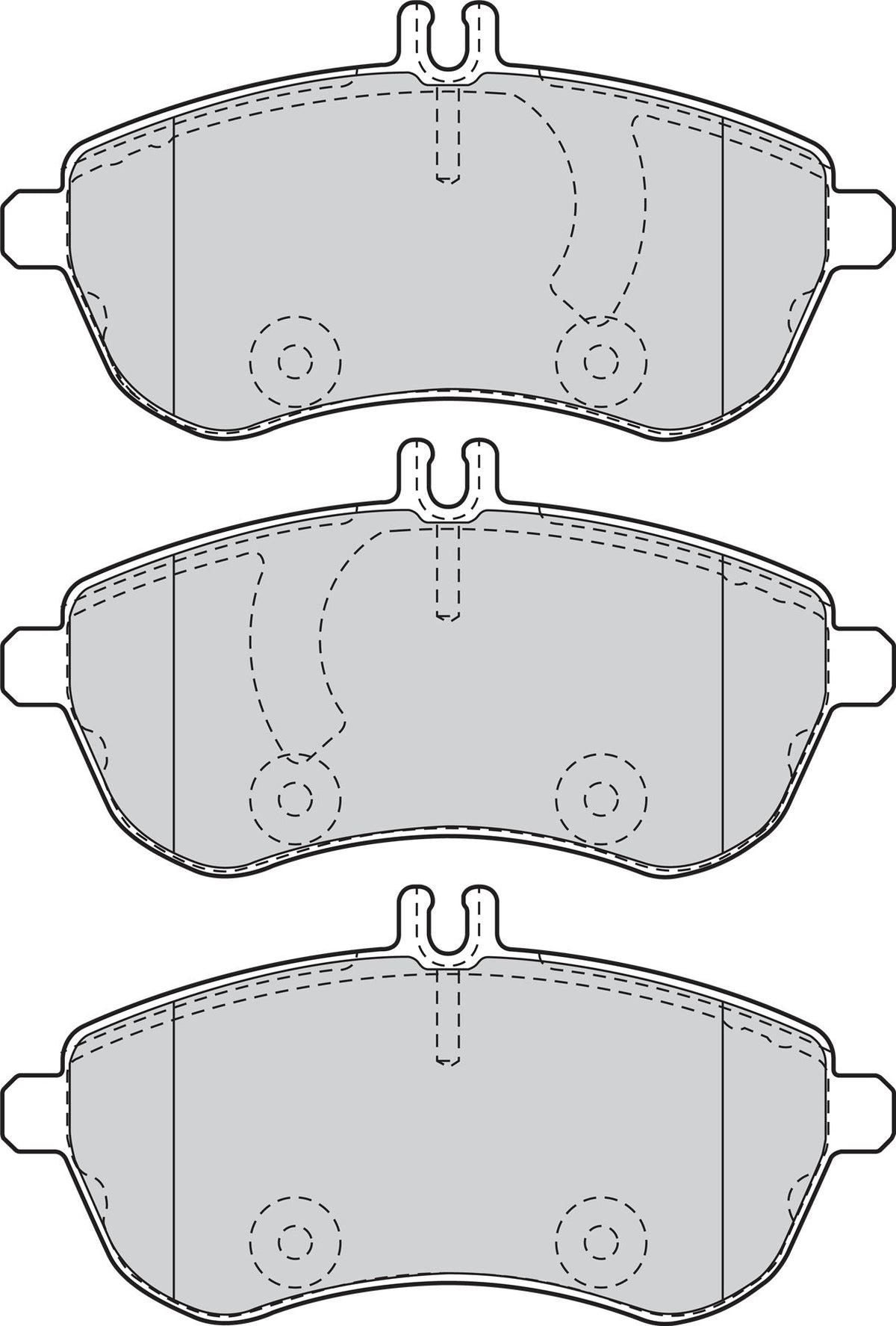 Valeo Front Brake Pad Set for Mercedes-Benz, OEM quality, OEM 0054200820, MPN 302088