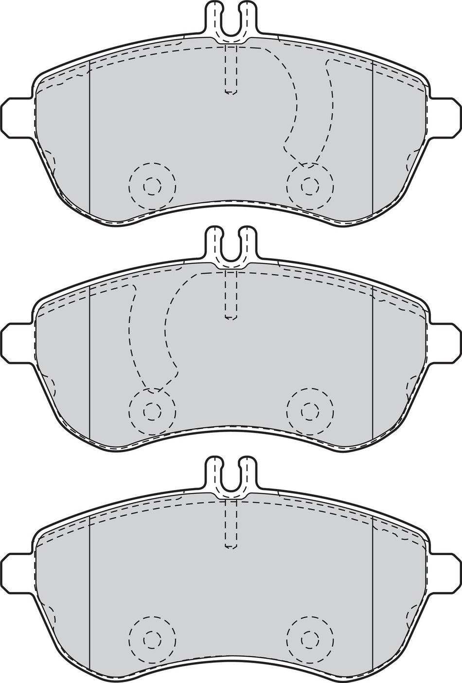 Valeo Front Brake Pad Set for Mercedes-Benz, OEM quality, OEM 0054200820, MPN 302088