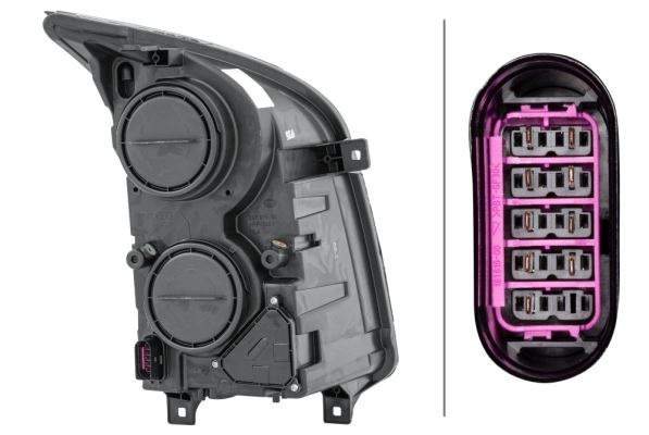 Hella Left Headlight – Volkswagen | OEM 2E1 941 015 - View 2