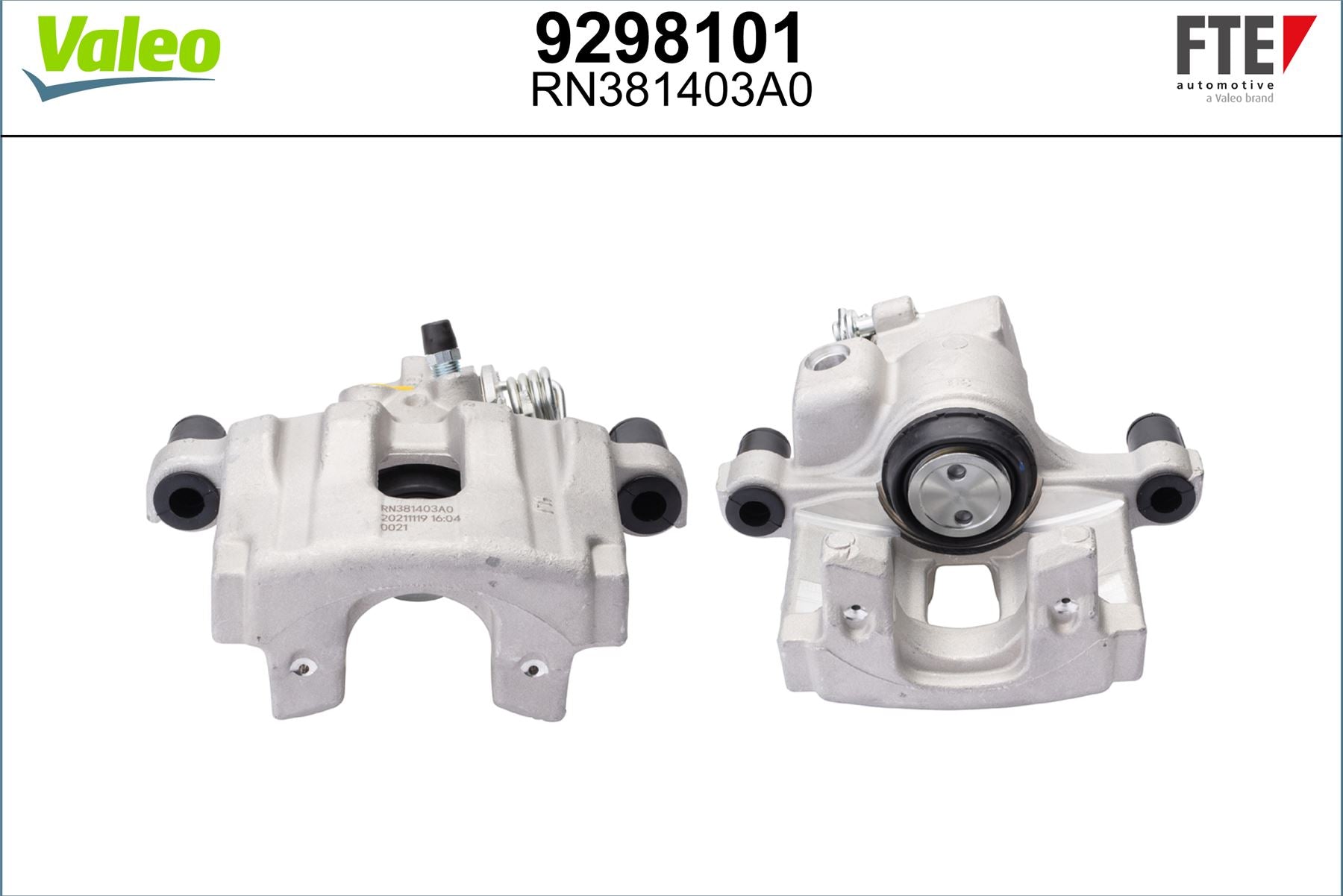 Valeo Right Brake Caliper Right for Renault, OEM quality, OEM 8253968, MPN 9298101