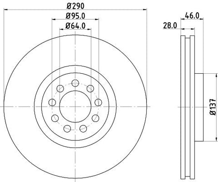 Hella Brake Disc for Iveco, OEM quality, OEM 2996121 - View 2