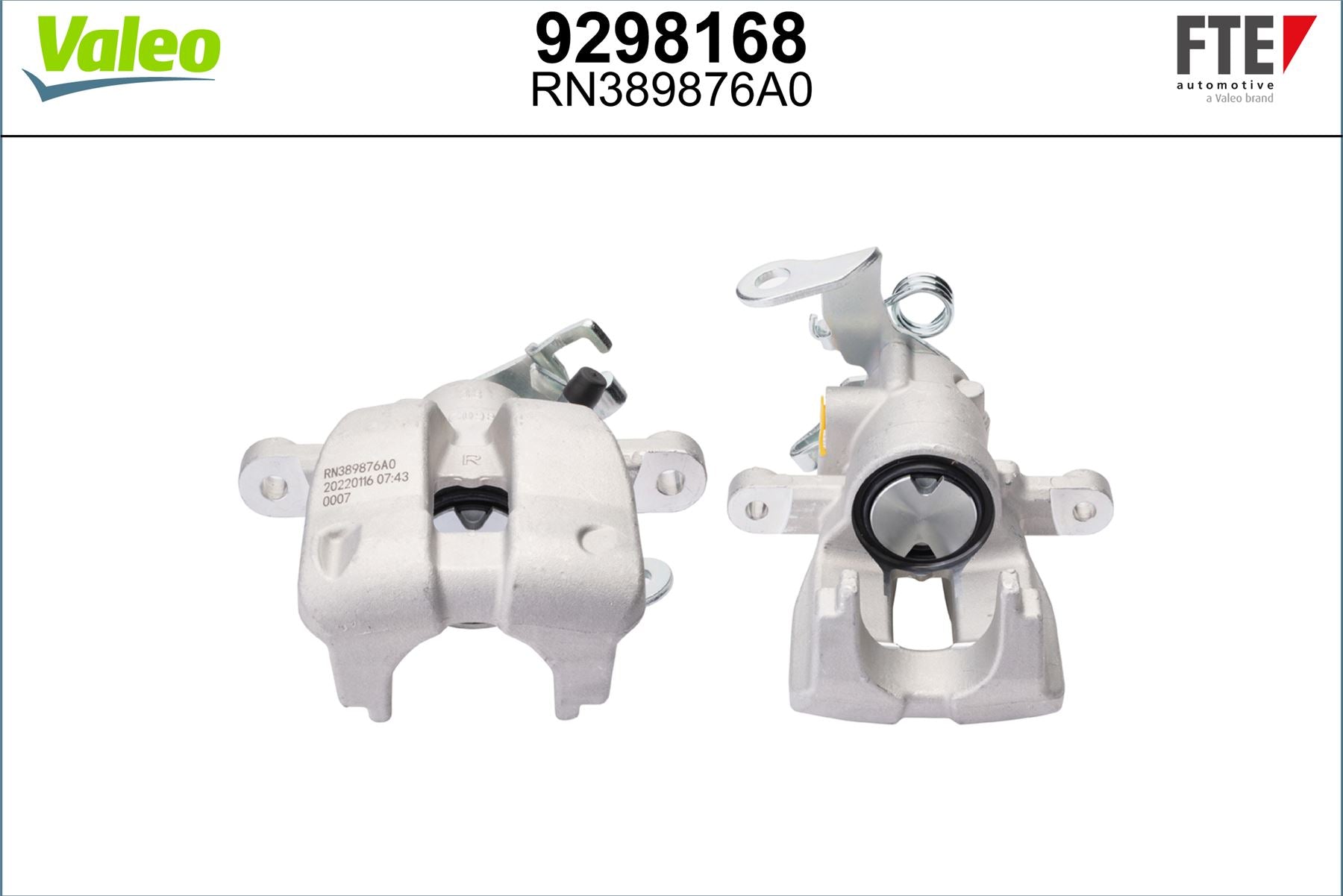 Valeo Right Brake Caliper Right for Fiat, Chrysler & more, OEM quality, OEM 71793099, MPN 9298168