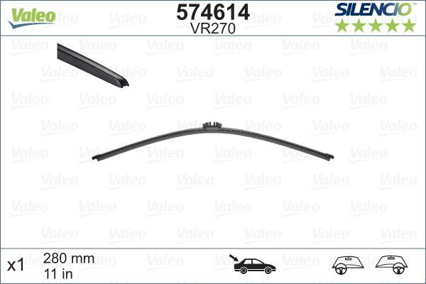 Valeo Rear Wiper Blade for Ford, BMW & more, OEM quality, OEM 61627407273, MPN 574614