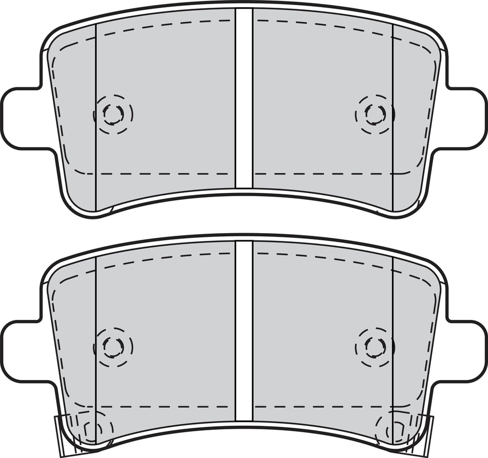 Valeo Rear Brake Pad Set for Vauxhall, Holden & more, OEM quality, OEM 2284 6359, MPN 302120